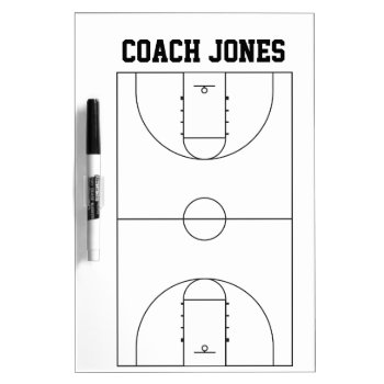 Dry Erase Board For Basketball Coach by aaronsgraphics at Zazzle