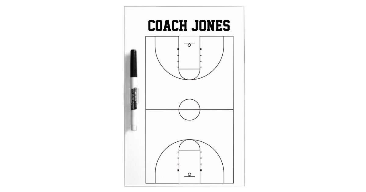 Dry Erase Board For Basketball Coach Zazzle Com