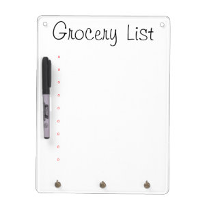 Dry Erase Board - Grocery List