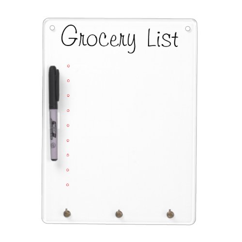 Dry Erase Board _ Grocery List