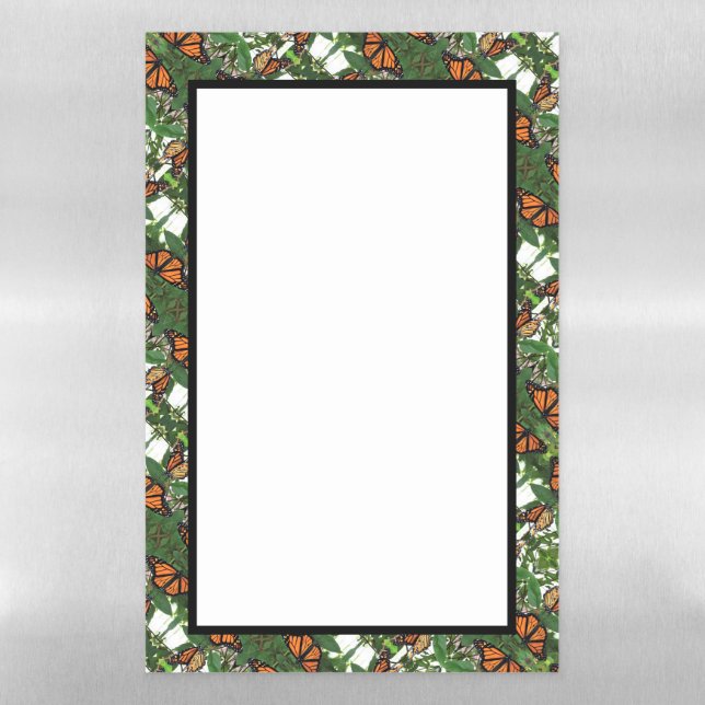 Dry Erase Board Monarchs & Honeysuckle (Vertical)