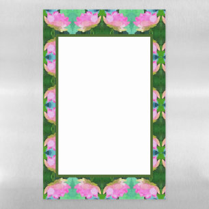 Dry Erase Board Pink Lotus Abstract
