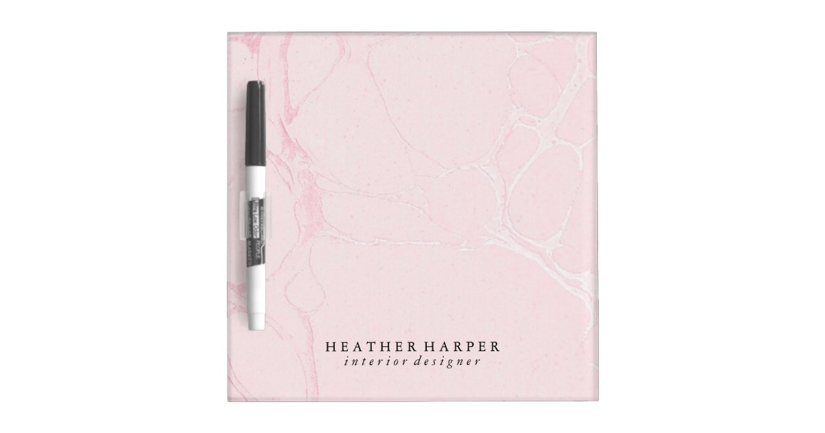 Dry Erase Board Pink Marble Zazzle