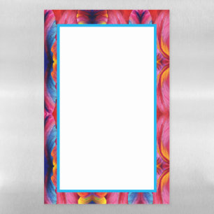 Dry Erase Board Rainbow Tulip Pattern