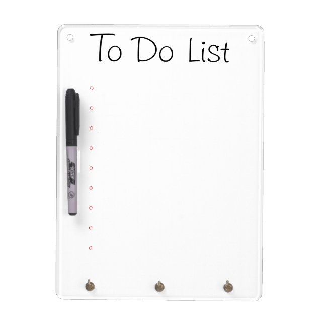 Dry Erase Board - To Do List (Front)