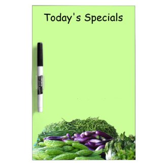 Dry Erase Board - Vegetables