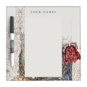 DRY ERASE BOARD : WILLIAM MORRIS : HONEYSUCKLE