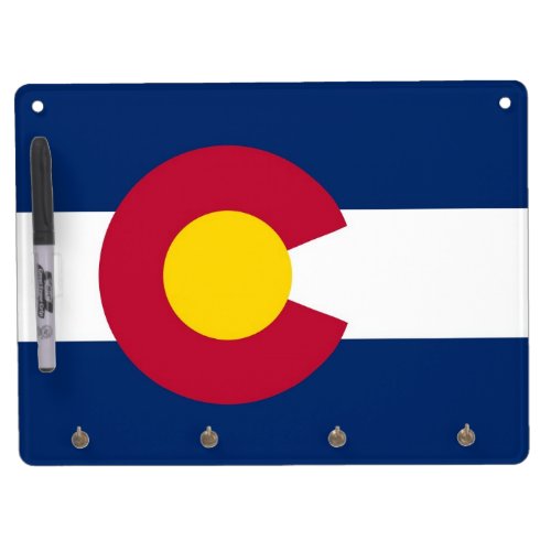 Dry Erase Board with Flag of Colorado USA