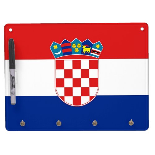 Dry Erase Board with Flag of Croatia