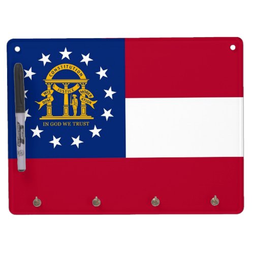 Dry Erase Board with Flag of Georgia USA