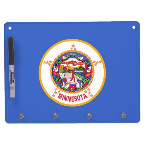 Dry Erase Board with Flag of Minnesota USA