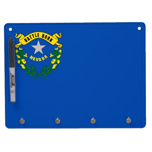 Dry Erase Board with Flag of Nevada USA