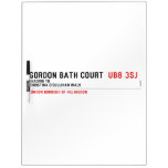 Gordon Bath Court   Dry Erase Boards