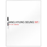 JANG,HYUNG SEUNG  Dry Erase Boards