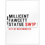 millicent fawcett statue  Dry Erase Boards