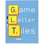 Game
 Letter
 Tiles  Dry Erase Boards