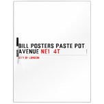 Bill posters paste pot  Avenue  Dry Erase Boards