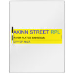 Akinn Street  Dry Erase Boards