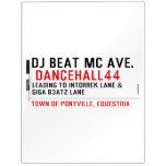 Dj Beat MC Ave.   Dry Erase Boards