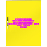 Excercise... Exc...er...cise Exs...ar...sise Eggs...are...sides ... For bacon! BACON!  Dry Erase Boards