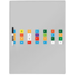 A B C D E F G
 H I J K L M N
 O P Q R S T U
 V W X Y Z ! ?  Dry Erase Boards