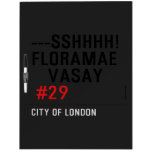 ---sshhhh! FLORAMAE    VASAY   Dry Erase Boards