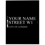Your Name Street  Dry Erase Boards