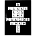 Hg
 Venus
 Earth
 Mars
 Jupiter
 Saturn
 U
 Np  Dry Erase Boards