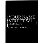 Your Name Street  Dry Erase Boards