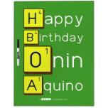 Happy
 Birthday
 Onin
 Aquino  Dry Erase Boards