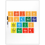 Satish
 Chandra
 Genius
 Teacher  Dry Erase Boards