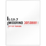 1-59-7  MIDORINO  Dry Erase Boards