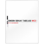 LONDON SOKAK TABELASI  Dry Erase Boards
