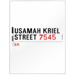 usamah kriel street  Dry Erase Boards