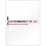 leathermarket St.  Dry Erase Boards