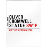 oliver cromwell statue  Dry Erase Boards