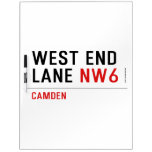 West End  Lane  Dry Erase Boards