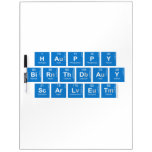 Happy
 Birthday
 Scarlet  Dry Erase Boards