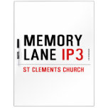 mEMORY LANE  Dry Erase Boards