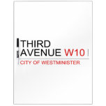 third avenue  Dry Erase Boards