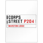 Corps Street  Dry Erase Boards