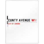 Cunty Avenue  Dry Erase Boards