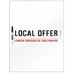 Local offer  Dry Erase Boards