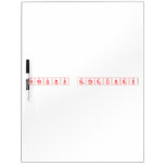 Seasons Greetings  Dry Erase Boards