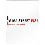 MIMA STREET  Dry Erase Boards
