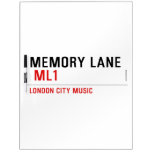 Memory Lane   Dry Erase Boards