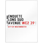 enquete  lons sud  avenue  Dry Erase Boards