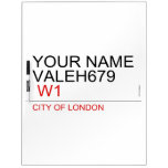 Your Name Valeh679    Dry Erase Boards