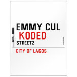 EMMY CUL   Dry Erase Boards
