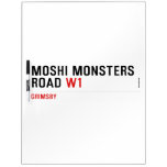 Moshi Monsters Road  Dry Erase Boards